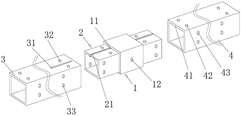 一种用于模块化登机岛的钢梁直线连接结构的制作方法