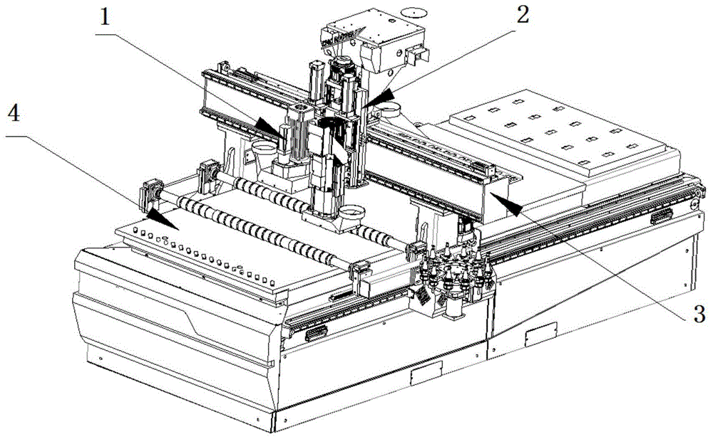 一种具备开拉米诺隐形槽的组合开料设备的制作方法