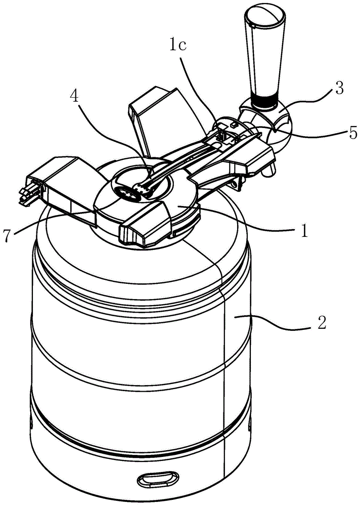 一种啤酒机的酒桶连接座的制作方法