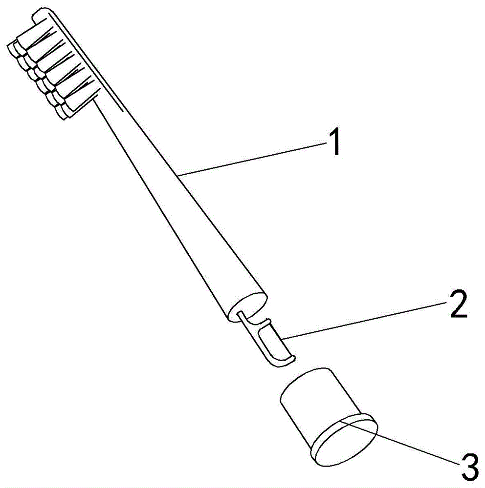 带牙线棒的牙刷的制作方法