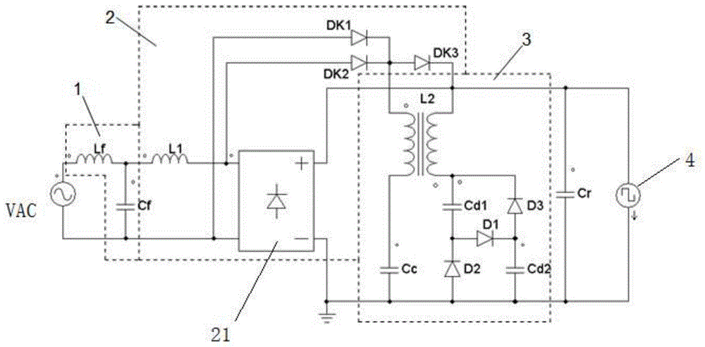 简化高效电荷泵式功率因数校正装置及方法与流程
