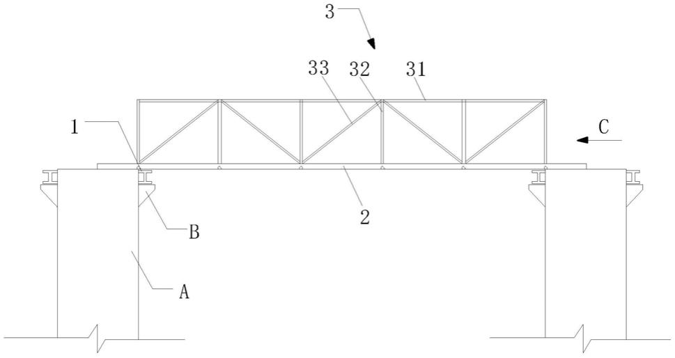 一种用于高桩码头施工的钢便桥的制作方法