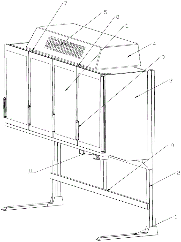 一种具有防凝露结构的组合式岛柜上柜的制作方法
