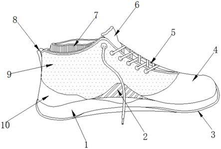 一种带有电绣鞋面的运动鞋的制作方法
