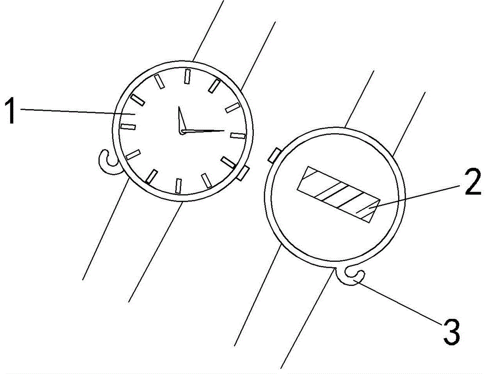 带电子秤的手表的制作方法