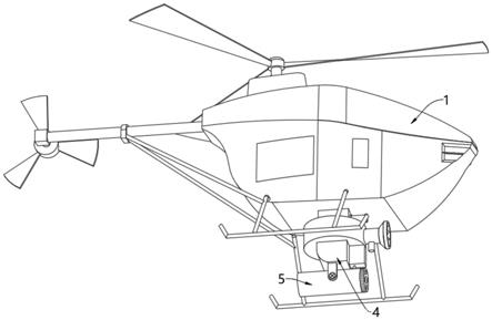 一种无人直升机用角度可调的探照装置的制作方法