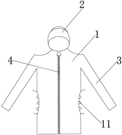 一种具有透气功能的防水防风运动休闲衣的制作方法