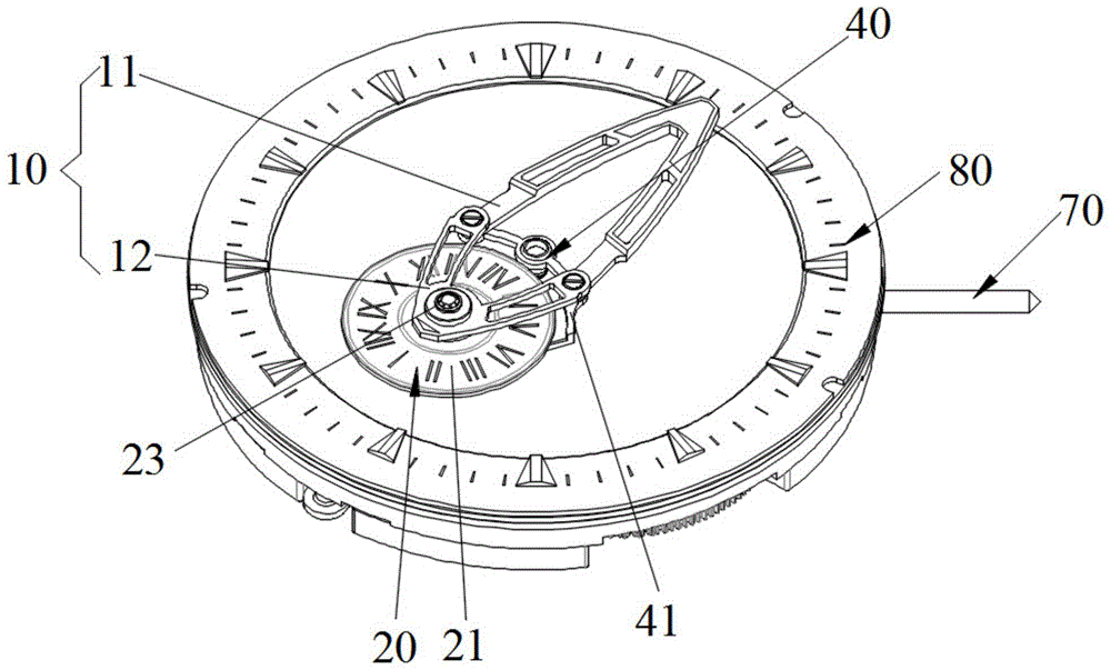 时钟显示装置以及手表的制作方法