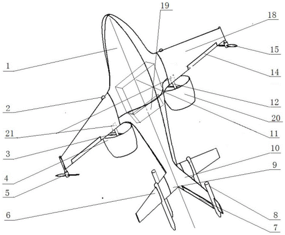 一种舵控式垂直起降无人机的制作方法
