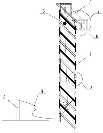 一种钢结构上下人临时可拆卸爬梯的制作方法