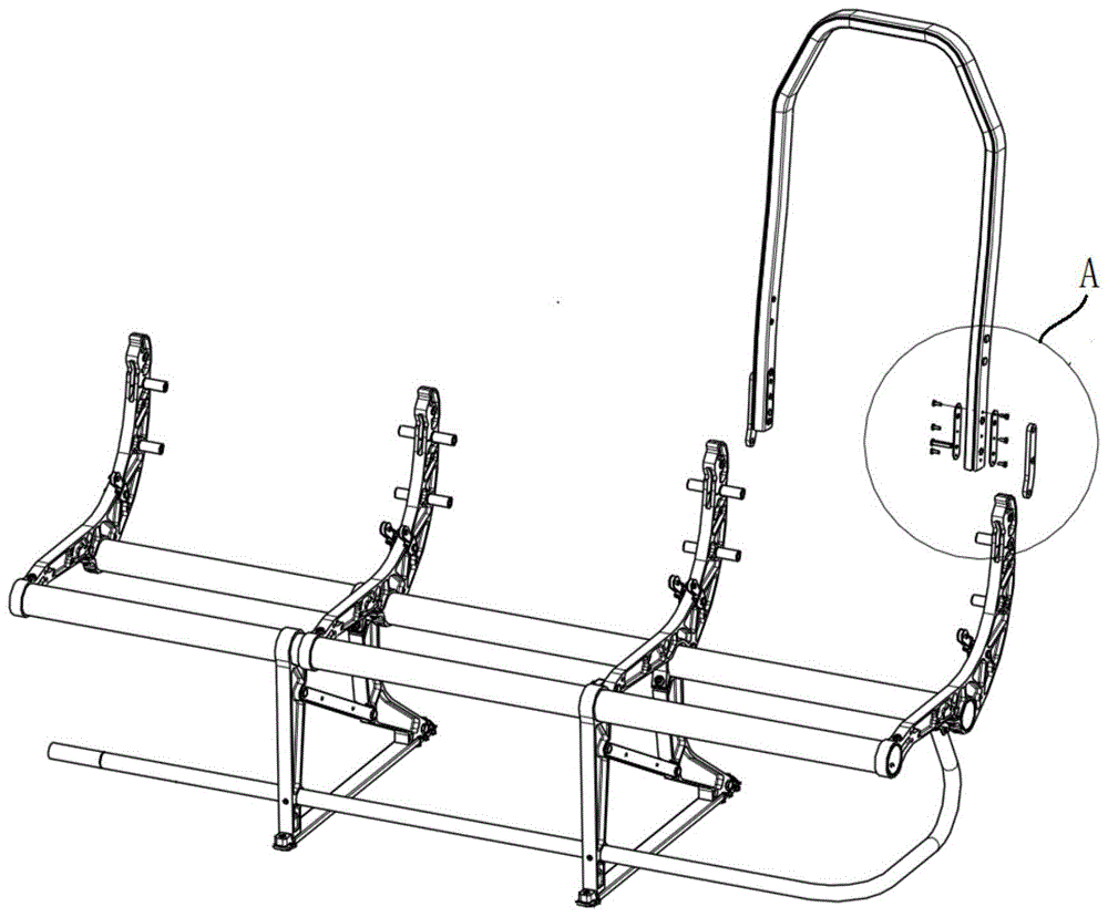一种航空旅客座椅及其靠背连接结构的制作方法