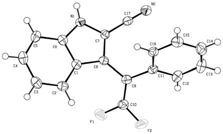 一种2-氰基吲哚取代的偕二氟烯烃化合物及其制备方法和应用与流程