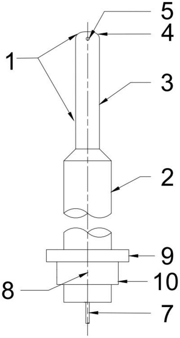 一种测量多级压气机转静间端壁二维动态附面层探针的制作方法