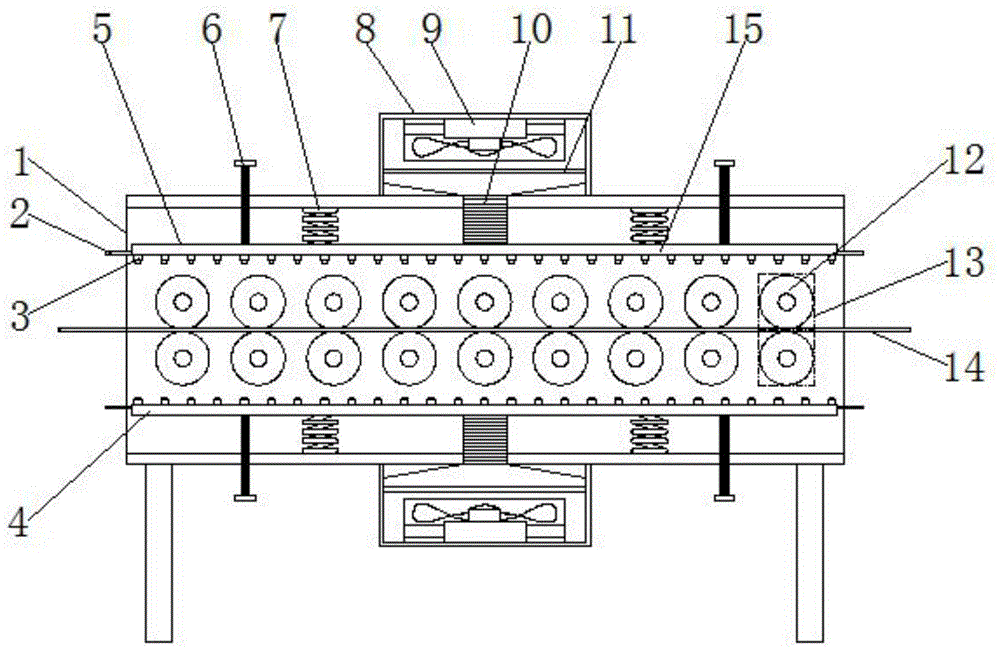 瓦楞机纸张预热结构的制作方法