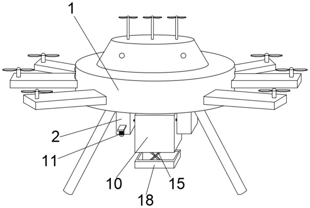 多旋翼无人机机载空投箱的制作方法