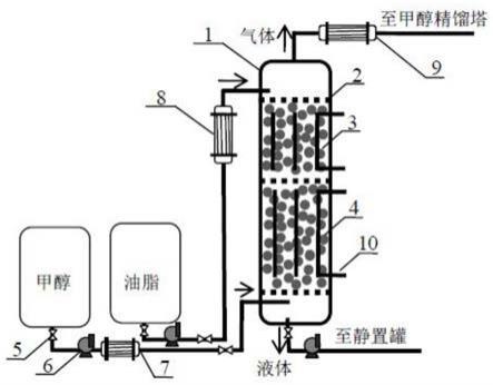 双功能催化高酸值油脂一步制备生物柴油工艺及连续化装置的制作方法
