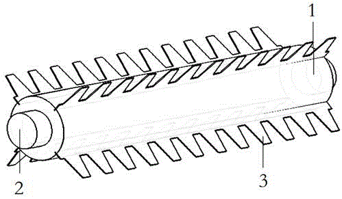 一种原烟用电子皮带秤齿形耙料辊的制作方法