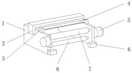 一种剑杆织机纬线用低摩擦抗高温的传送装置的制作方法