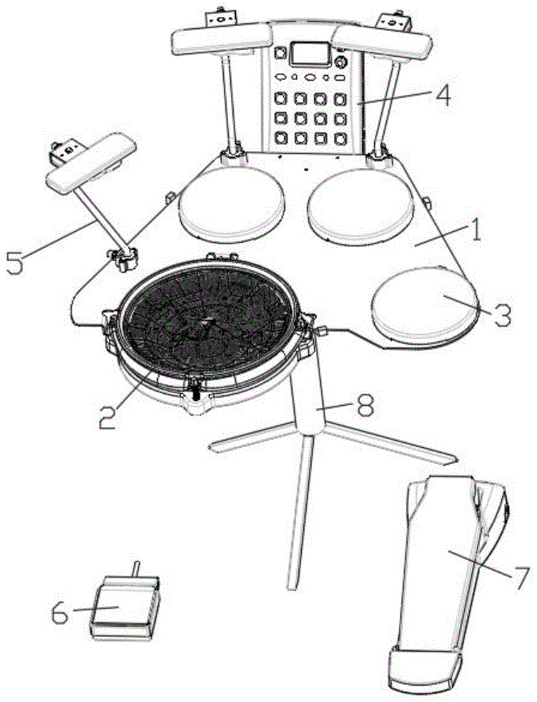 一种便携式电子鼓的制作方法