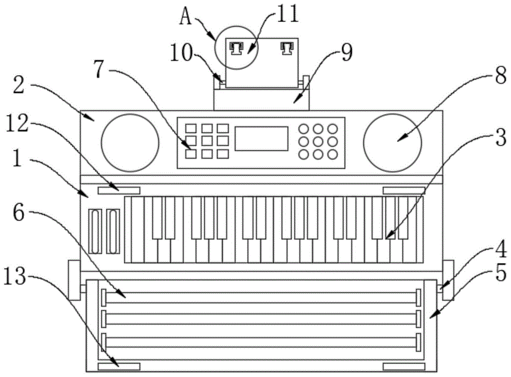 一种新型多功能8音键电子琴的制作方法