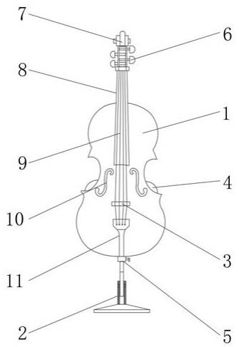 一种便于固定的大提琴的制作方法