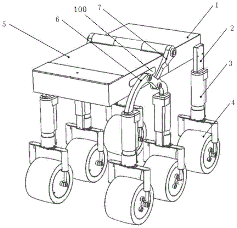 一种可折叠六轮月球探测车移动系统的制作方法