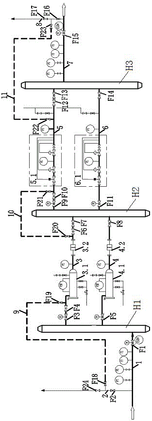 一种用于燃气站场不停气更换阀门的过滤计量调压系统的制作方法
