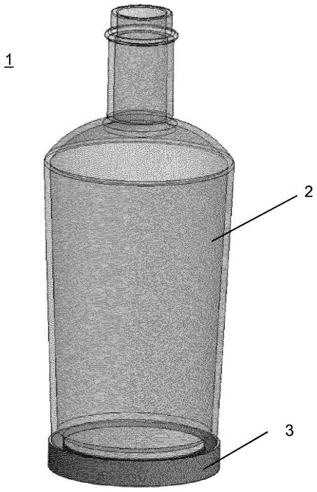 具有插入的底部的玻璃瓶的制作方法
