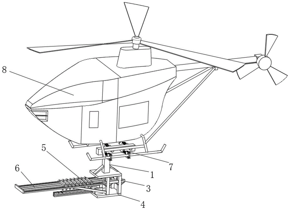 一种无人直升机自动抛投装置的制作方法