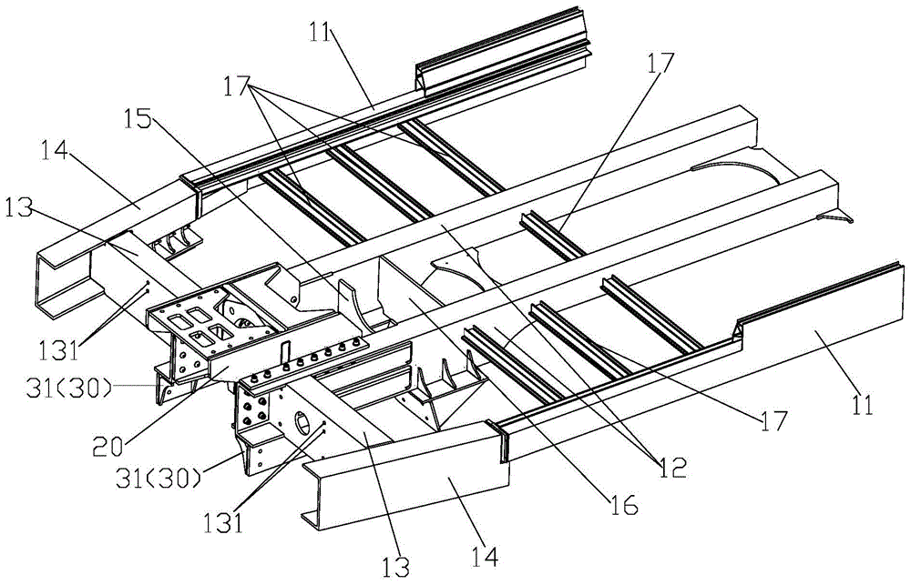 轨道车辆司机室前端的底架结构的制作方法