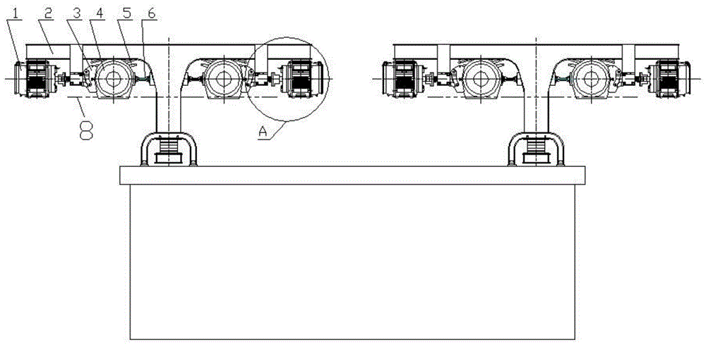 一种悬挂式集装箱运输车转向架的制作方法
