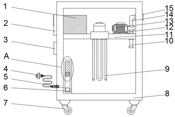 一种具有延时点火延时供水的防干烧结构的蒸汽洗车机的制作方法