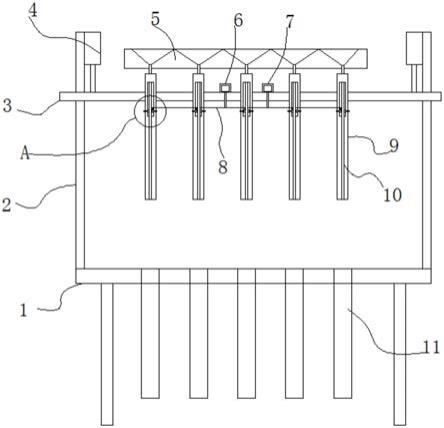 一种防丝下垂的电加热管加工装置的制作方法