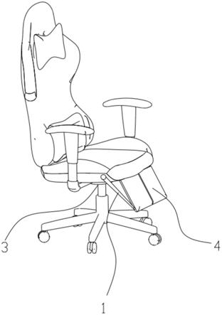 一种电竞椅脚托的制作方法