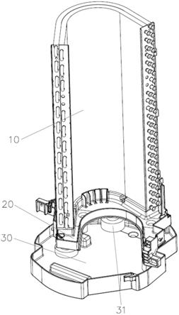 一种空调柜机的防露附结构的制作方法