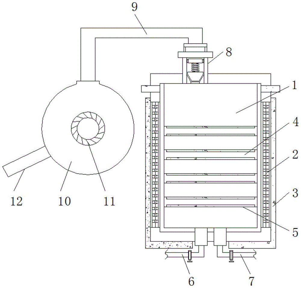 一种用于电磁能蒸气发生器锅体间的止回装置的制作方法