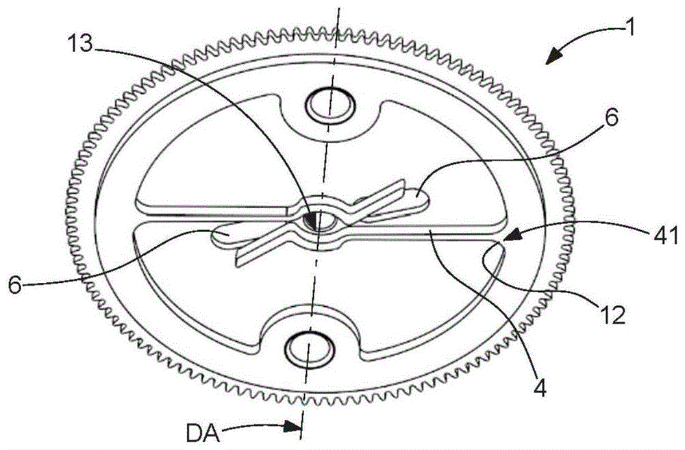 具有摩擦调节机构的钟表显示运动构件的制作方法