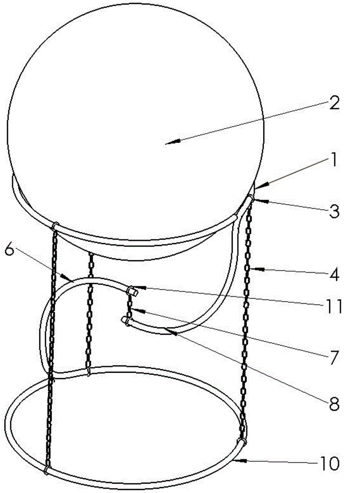 一种球形摆件底座的制作方法