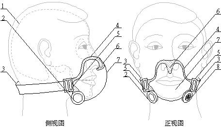 鼻尖固定分离式智能排热社交口罩的制作方法