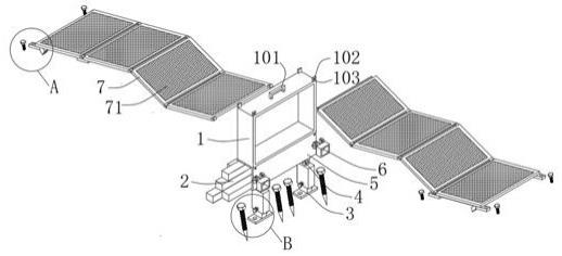 一种小型双翼展开式户外太阳能光伏板结构的制作方法