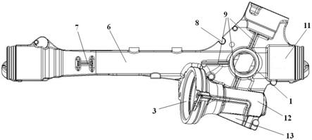 一种单小齿轮电动助力转向机壳体的制作方法