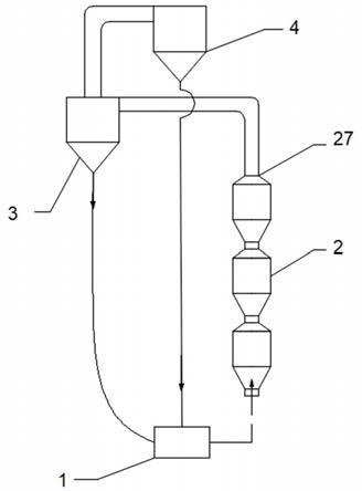 一种油页岩或页岩半焦干馏用喷腾炉系统及其干馏方法与流程