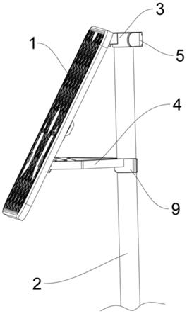 一种单杆支撑可旋转的烫衣板的制作方法
