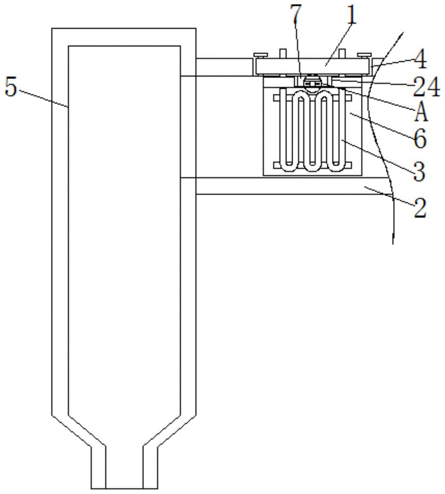 一种饱和蒸汽锅炉的尾部吸热装置的制作方法