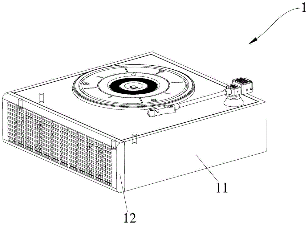 一种带减震功能的唱片机的制作方法