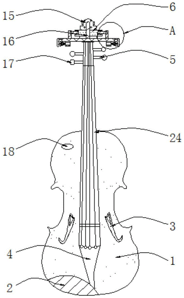 一种小提琴琴头谱架的制作方法