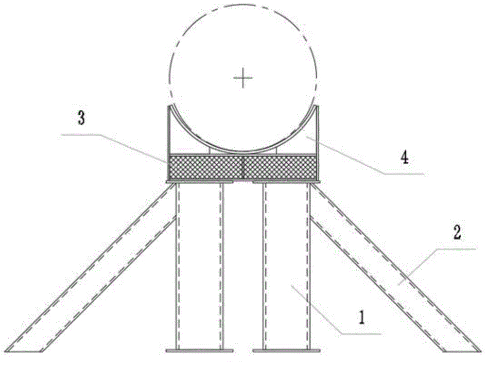 大型圆管结构分段片体吊装翻身辅助装置的制作方法