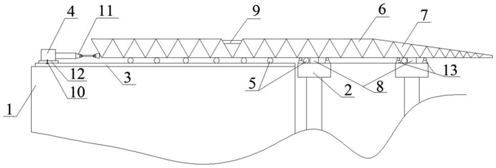 用于狭窄深谷或宽阔河流的管道跨越顶推系统及其工艺的制作方法