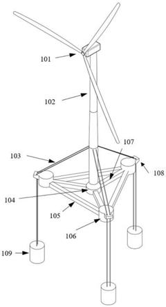 一种张力腿漂浮式风机基础系统的制作方法