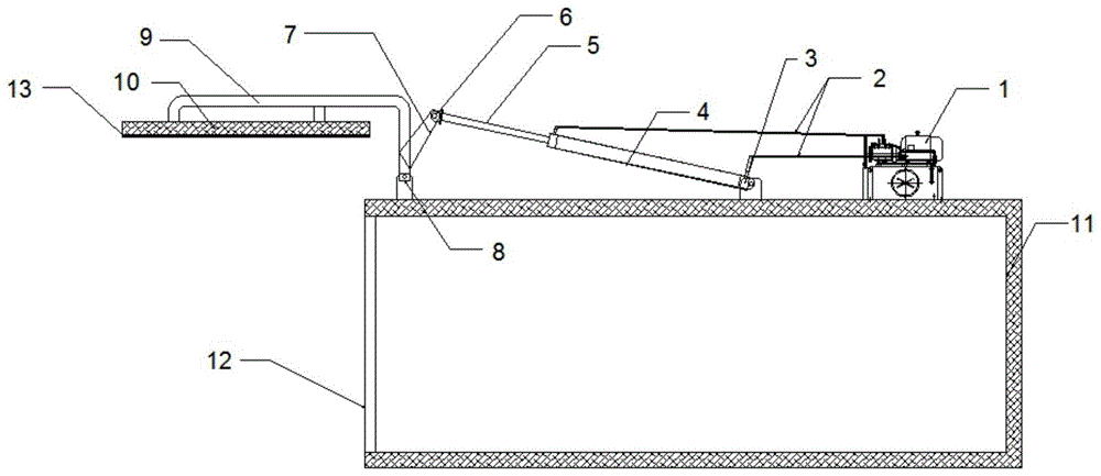 一种箱式热处理设备密封式液压门结构的制作方法